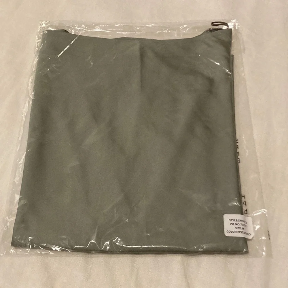 All:Row pistachio green slip skirt - Picture 4 of 14